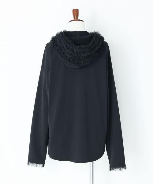 somari imagination(ソマリ イマジネーション)の「『チュールフードカットソー』(Tシャツ/カットソー・レディース・ブラック/オフホワイト・1/2)」の21枚目の写真