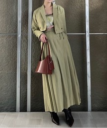 Love and Cherish youプリーツワンピース カーキグリーン dress | yori