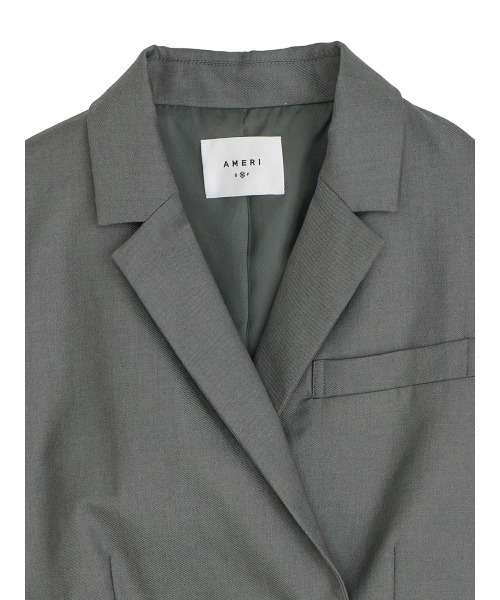 Ameri(アメリ)の「SHORT JACKET WITH PLEATS WRAP SKIRT(ワンピース・レディース・ライトグリーン/グレー・SMALL/MEDIUM)」の17枚目の写真