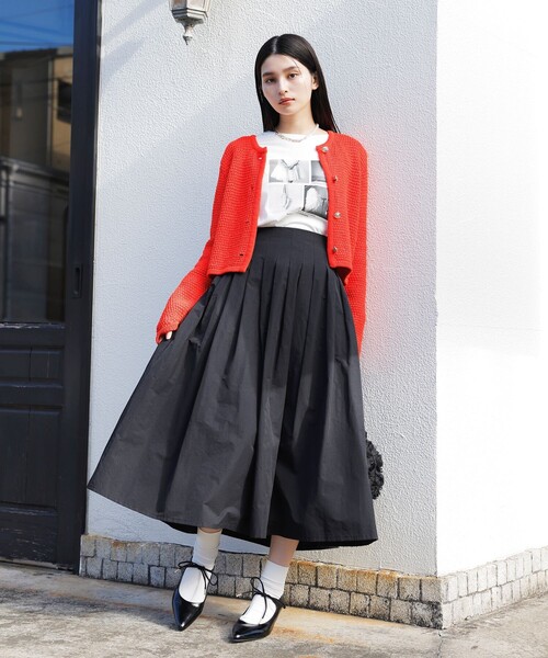 VIS（ビス）の「プリントアソートロンT（Tシャツ/カットソー・レディース・ライトグレー/ホワイト/ホワイト系その他・FREE）」の9枚目の写真