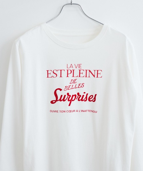 VIS（ビス）の「プリントアソートロンT（Tシャツ/カットソー・レディース・ライトグレー/ホワイト/ホワイト系その他・FREE）」の16枚目の写真