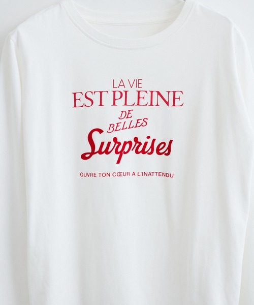 VIS（ビス）の「プリントアソートロンT（Tシャツ/カットソー・レディース・ライトグレー/ホワイト/ホワイト系その他・FREE）」の17枚目の写真