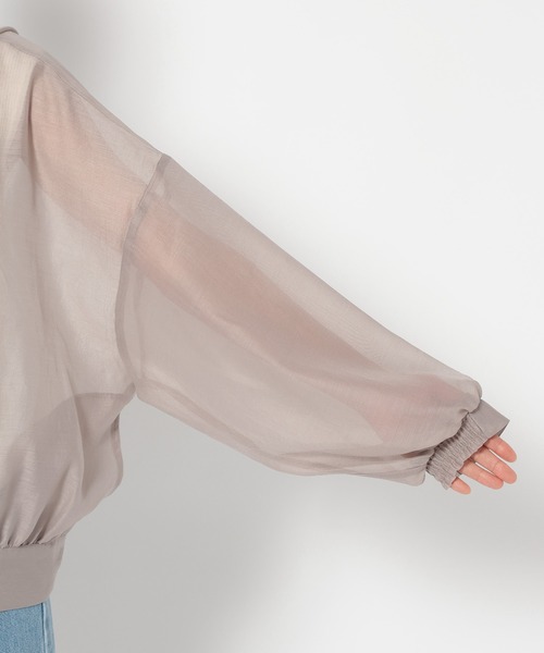 mysty woman（ミスティウーマン）の「シアージップブルゾン  286626（ブルゾン・レディース・ブラック/モカ/アイボリー・FREE）」の19枚目の写真