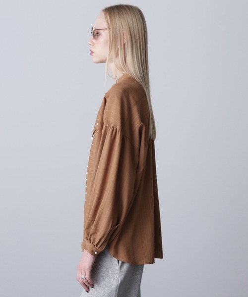 GENE HEAVENS)EMBROIDERY BIG TEE（Tシャツ/カットソー）｜ROSE