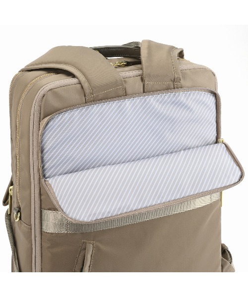 ace.(エース)の「【ace. GENE/エースジーン】 フィッテム ビジネスリュック 17L(20L) レディースビジネス A4(バックパック/リュック・レディース・ブラック/ベージュ/チャコール/ネイビー・FREE)」の13枚目の写真