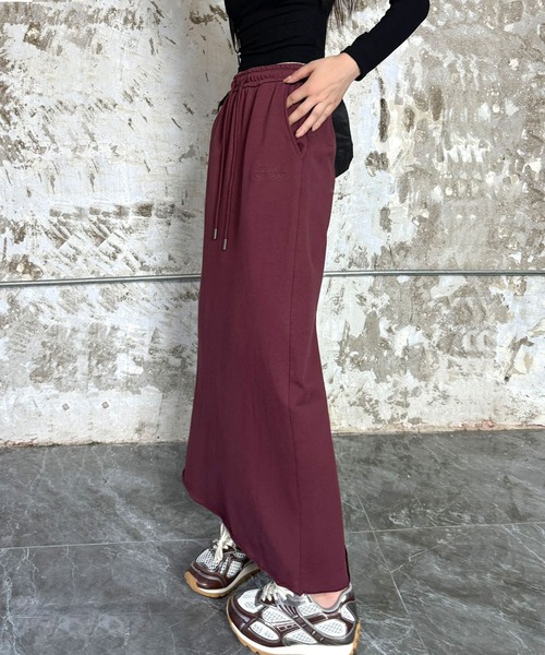 aimoha(アイモハ)の「ドローストリングデザインロングスカート(スカート・レディース・ブラック/ベージュ/ダークグレー/ワインレッド/グレー・FREE)」の7枚目の写真