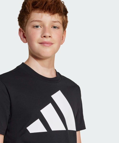 adidas（アディダス）の「エッセンシャルズ 半袖Tシャツ キッズ / アディダス adidas（Tシャツ/カットソー・キッズ・レッド/ブラック・160/150/140/130）」の6枚目の写真