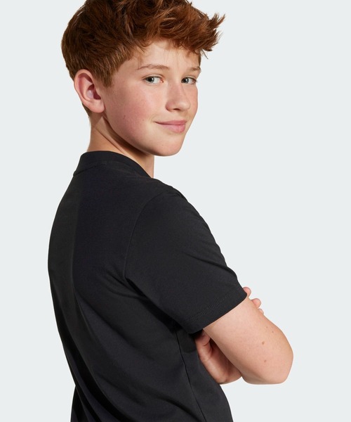 adidas（アディダス）の「エッセンシャルズ 半袖Tシャツ キッズ / アディダス adidas（Tシャツ/カットソー・キッズ・レッド/ブラック・160/150/140/130）」の7枚目の写真