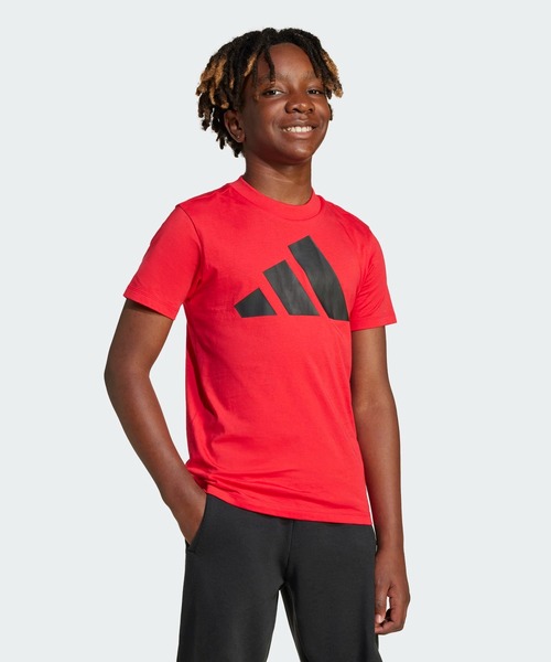 adidas（アディダス）の「エッセンシャルズ 半袖Tシャツ キッズ / アディダス adidas（Tシャツ/カットソー・キッズ・レッド/ブラック・160/150/140/130）」の9枚目の写真