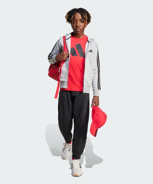 adidas（アディダス）の「エッセンシャルズ 半袖Tシャツ キッズ / アディダス adidas（Tシャツ/カットソー・キッズ・レッド/ブラック・160/150/140/130）」の13枚目の写真