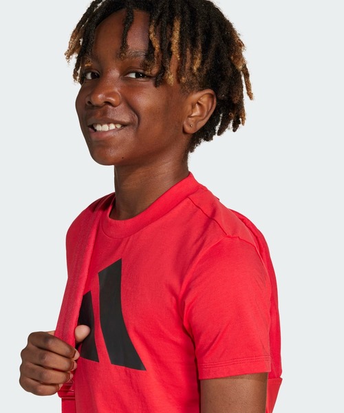 adidas（アディダス）の「エッセンシャルズ 半袖Tシャツ キッズ / アディダス adidas（Tシャツ/カットソー・キッズ・レッド/ブラック・160/150/140/130）」の12枚目の写真