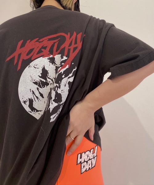 HOLIDAY（ホリデイ）の「FAST DRY JERSEY CROPPED LEGGINGS ファストドライジャージクロップドレギンス（レギンス/スパッツ・レディース・ブラック/ピンク/オレンジ・0/1）」の16枚目の写真