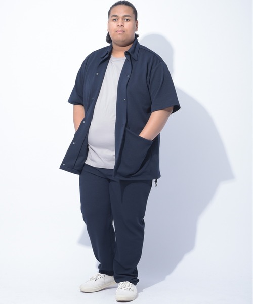 B&T CLUB（ビーティークラブ）の「B＆T CLUB (ビーアンドティークラブ) 快ラクWEAR DRY リップル ウエストゴム パンツ（その他パンツ・メンズ・ブラック/ネイビー/ブラウン・X1(3L～4L)/X2(4L～5L)/X4(8L～9L)/X5(9L～10L)/X3(6L～7L)）」の5枚目の写真