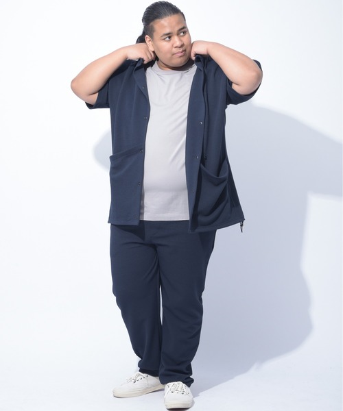 B&T CLUB（ビーティークラブ）の「B＆T CLUB (ビーアンドティークラブ) 快ラクWEAR DRY リップル ウエストゴム パンツ（その他パンツ・メンズ・ブラック/ネイビー/ブラウン・X1(3L～4L)/X2(4L～5L)/X4(8L～9L)/X5(9L～10L)/X3(6L～7L)）」の7枚目の写真