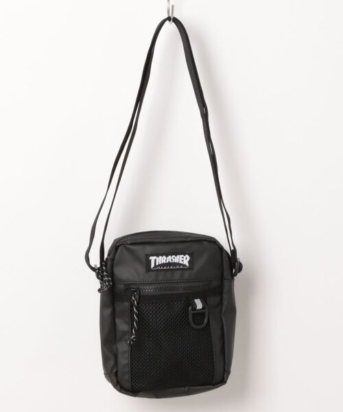 THRASHER（スラッシャー）の「THRASHER/スラッシャー ショルダーバック Mini Shoulder Bag 軽量 THR-327（ショルダーバッグ・メンズ・ブラック×ホワイト/ブラック×ブラック・FREE）」の12枚目の写真