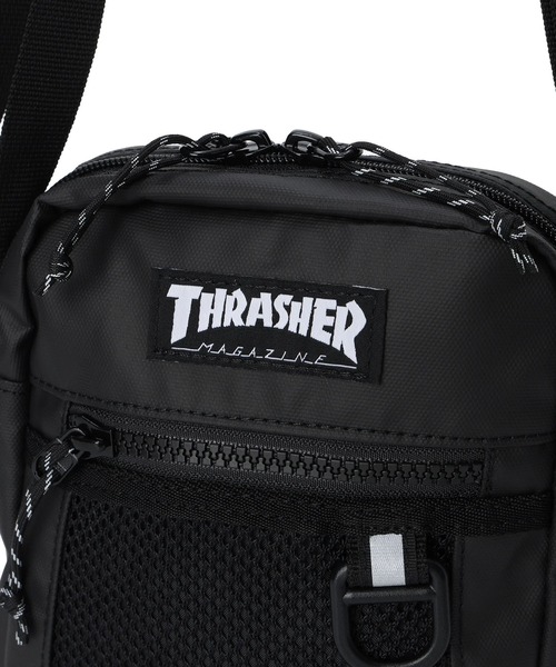 THRASHER（スラッシャー）の「THRASHER/スラッシャー ショルダーバック Mini Shoulder Bag 軽量 THR-327（ショルダーバッグ・メンズ・ブラック×ホワイト/ブラック×ブラック・FREE）」の10枚目の写真