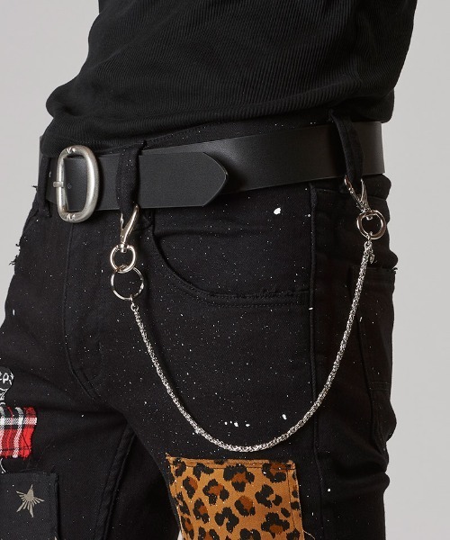 NO ID.（ノーアイディ）の「mko12641- ﾋﾞｻﾞﾝﾁﾝｳｫﾚｯﾄﾁｪｰﾝ（ウォレットチェーン・メンズ・シルバー・ONE SIZE）」の2枚目の写真