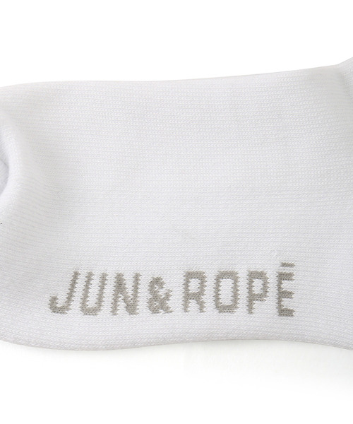 JUN&ROPE'(ジュンアンドロペ)の「ライン使いミディ丈ソックス(ソックス/靴下・レディース・ネイビー/ピンク/グレー・FREE)」の7枚目の写真