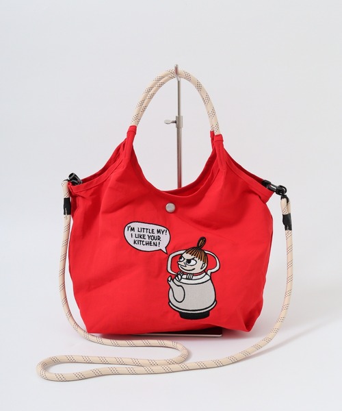 MOOMIN(ムーミン)の「MOOMIN 刺繍デザインナイロン2WAYハンドバッグ(ハンドバッグ・レディース・ネイビー/ブルー系その他/ベージュ/ホワイト系その他/レッド/グレー系その他/カーキ系・FREE)」の20枚目の写真