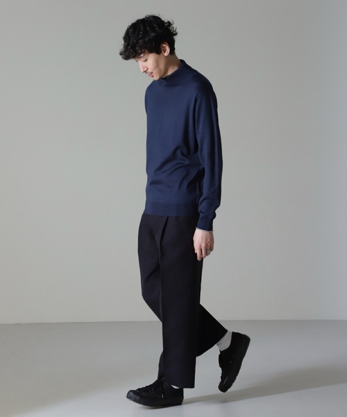 NANO universe（ナノユニバース）の「コットンダブルクロステーパークロップドパンツ（その他パンツ・メンズ・ベージュ/ネイビー・L/S/M）」の11枚目の写真