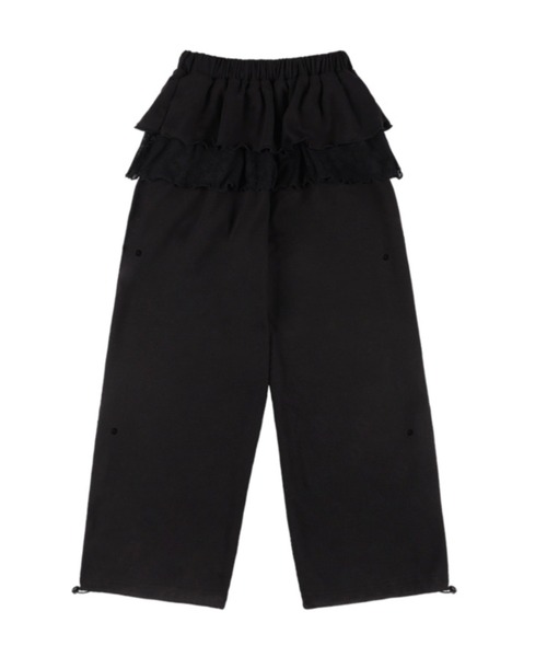 【FANCY CLUB】frill lace button sweatpants ★人気★追跡付 セール】【FANCY CLUB】FRILL LACE BUTTON SWEATPANTS