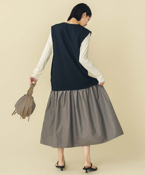 Gready Brilliant(グレディブリリアン)の「チュールクルーネックリブカットソー(Tシャツ/カットソー・レディース・トップグレー/アイボリー・FREE)」の18枚目の写真