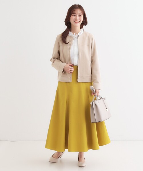 セール】【S-LL】大人上品な やわらかスエード調ブルゾン（ブルゾン