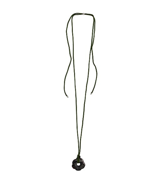 Ameri（アメリ）の「HAND CRAFT GLASS FLOWER NECKLACE（ネックレス・レディース・カーキ/ブラック/クリア/レッド・FREE）」の9枚目の写真