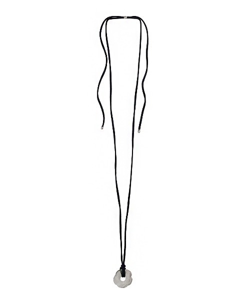 Ameri（アメリ）の「HAND CRAFT GLASS FLOWER NECKLACE（ネックレス・レディース・カーキ/ブラック/クリア/レッド・FREE）」の6枚目の写真