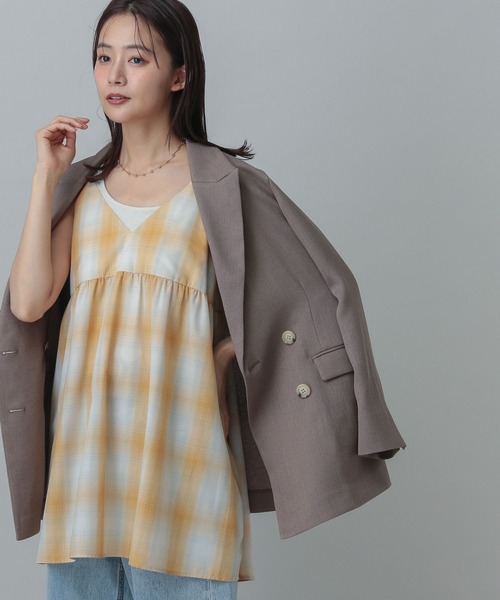 美品 パルティクラール コットン チュニック チェック 日本製 美品 パルティクラール チェック チュニック コットン 日本製 綿