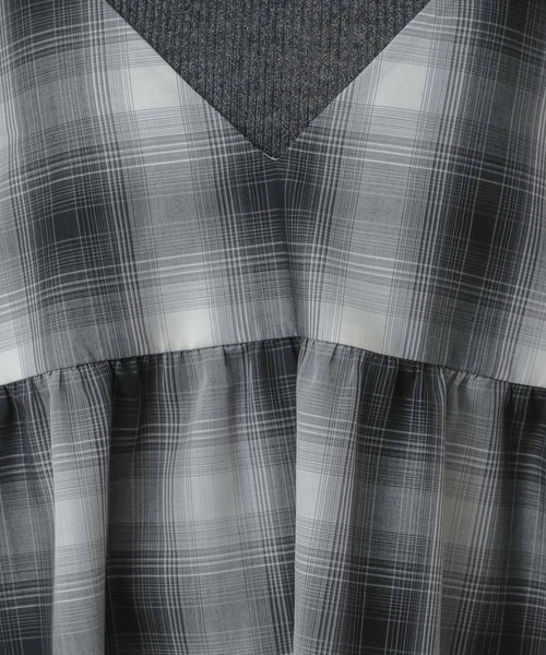 GLOBAL WORK（グローバルワーク）の「MATINEE LINE/チェックキャミチュニック/327167（キャミソール・レディース・ブラウン系その他/イエロー系その他/ブラック系その他・MEDIUM/LARGE）」の5枚目の写真