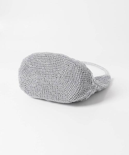 SENSE OF PLACE by URBAN RESEARCH(センスオブプレイスバイアーバンリサーチ)の「メタリックヤーンバッグ(ハンドバッグ・レディース・シルバー/チャコールグレー/その他1/レッド・ONE)」の14枚目の写真