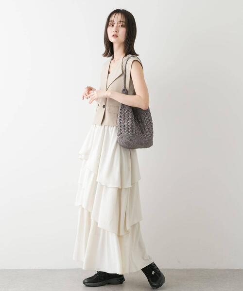 SENSE OF PLACE by URBAN RESEARCH(センスオブプレイスバイアーバンリサーチ)の「メタリックヤーンバッグ(ハンドバッグ・レディース・シルバー/チャコールグレー/その他1/レッド・ONE)」の22枚目の写真