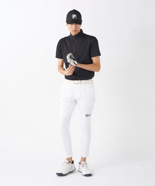 FILA GOLF（フィラゴルフ ）の「【FILA GOLF/フィラゴルフ】スタンドハーフジップ半袖シャツ　ゴルフ　おしゃれなギフトに最適！（シャツ/ブラウス・メンズ・ホワイト/ネイビー/ブラック・X-LARGE/MEDIUM/LARGE/XX-LARGE）」の22枚目の写真