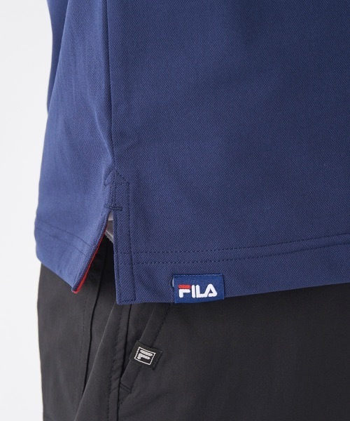 FILA GOLF（フィラゴルフ ）の「【FILA GOLF/フィラゴルフ】スタンドハーフジップ半袖シャツ　ゴルフ　おしゃれなギフトに最適！（シャツ/ブラウス・メンズ・ホワイト/ネイビー/ブラック・X-LARGE/MEDIUM/LARGE/XX-LARGE）」の17枚目の写真