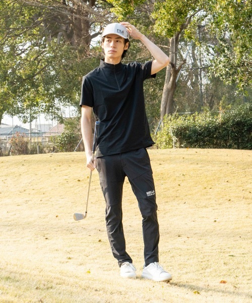 FILA GOLF（フィラゴルフ ）の「【FILA GOLF/フィラゴルフ】スタンドハーフジップ半袖シャツ　ゴルフ　おしゃれなギフトに最適！（シャツ/ブラウス・メンズ・ホワイト/ネイビー/ブラック・X-LARGE/MEDIUM/LARGE/XX-LARGE）」の10枚目の写真