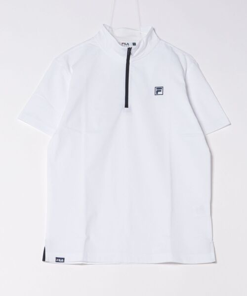 (フィラ ゴルフ)FILA GOLF FILA半袖シャツ747613メンズ 747613  PK L dwos6rj セール】【FILA GOLF/フィラゴルフ】スタンドハーフジップ半袖