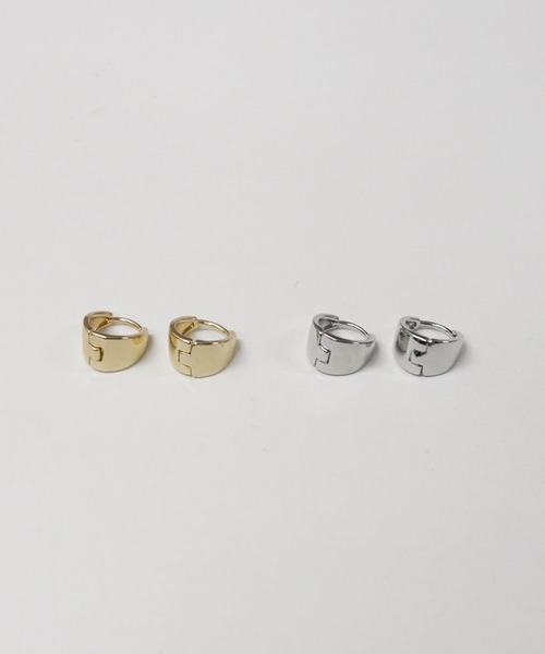 セール】/カールプレートフープピアス/ペア(RZ)（ピアス（両耳用