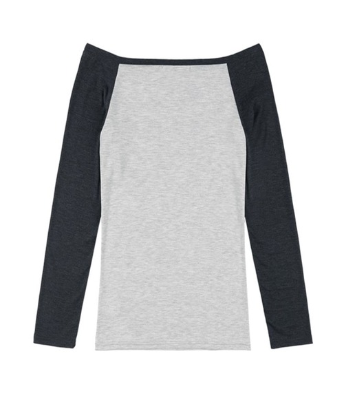 FANCY CLUB(ファンシークラブ)の「FANCY CLUB/オフショルダーロングスリーブ(Tシャツ/カットソー・レディース・ベージュ/チャコール・FREE)」の22枚目の写真