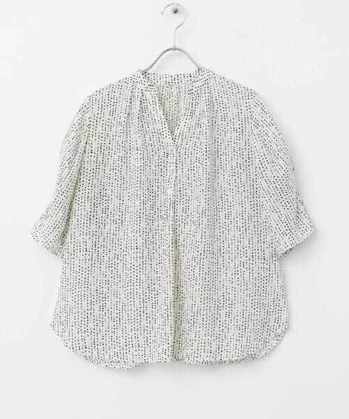 URBAN RESEARCH ROSSO WOMEN（アーバンリサーチ　ロッソ）の「ウォッシャブルドットブラウス（シャツ/ブラウス・レディース・ブラック/オフホワイト/ブルー系その他・FREE）」の11枚目の写真