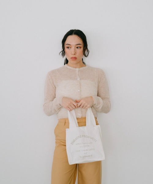 THEATRE PRODUCTS（シアタープロダクツ）の「ビーズエンブロイダリーハンドバッグM（トートバッグ・レディース・ホワイト/ブラック・FREE）」の7枚目の写真