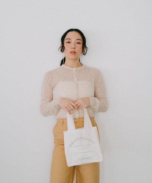 THEATRE PRODUCTS（シアタープロダクツ）の「ビーズエンブロイダリーハンドバッグM（トートバッグ・レディース・ホワイト/ブラック・FREE）」の8枚目の写真