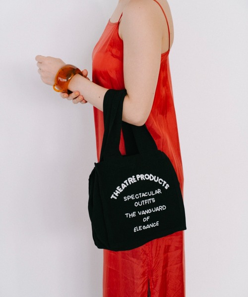 THEATRE PRODUCTS（シアタープロダクツ）の「ビーズエンブロイダリーハンドバッグM（トートバッグ・レディース・ホワイト/ブラック・FREE）」の9枚目の写真