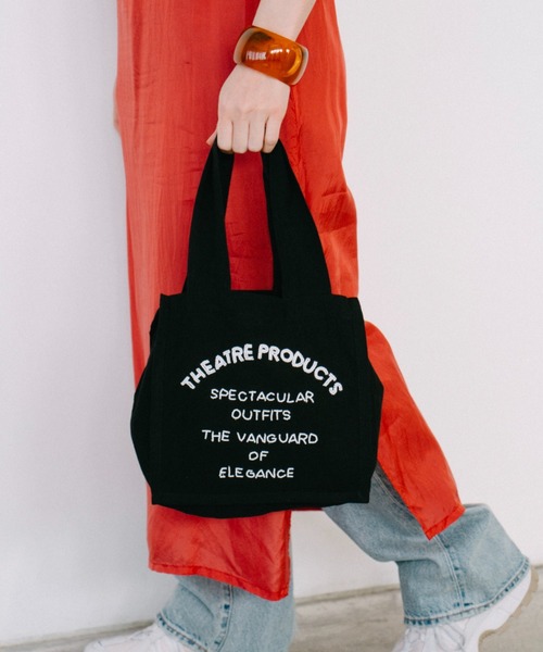 THEATRE PRODUCTS（シアタープロダクツ）の「ビーズエンブロイダリーハンドバッグM（トートバッグ・レディース・ホワイト/ブラック・FREE）」の11枚目の写真