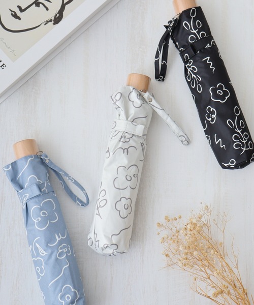 FUNALIVE（ファンアライブ）の「柄×柄晴雨兼用折りたたみ日傘（折りたたみ傘・メンズ・グリーン系/ブラック系1/オレンジ/ブラック系/ブルー系/グリーン系1/ブルー/ホワイト系3/ブラック系2/アイボリー/ライトブルー/ブラック/ホワイト系/ホワイト系1/ホワイト系2/ホワイト系4/ブラック系3/ホワイト系6/ネイビー/ホワイト系5/ブラック系4/グレー/サックスブルー/ブラック系5・F）」の5枚目の写真