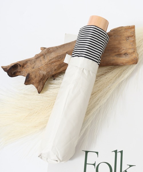 FUNALIVE（ファンアライブ）の「柄×柄晴雨兼用折りたたみ日傘（折りたたみ傘・メンズ・グリーン系/ブラック系1/オレンジ/ブラック系/ブルー系/グリーン系1/ブルー/ホワイト系3/ブラック系2/アイボリー/ライトブルー/ブラック/ホワイト系/ホワイト系1/ホワイト系2/ホワイト系4/ブラック系3/ホワイト系6/ネイビー/ホワイト系5/ブラック系4/グレー/サックスブルー/ブラック系5・F）」の7枚目の写真