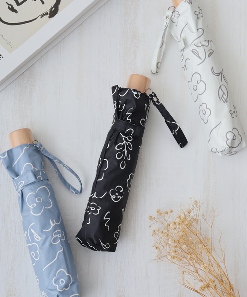 FUNALIVE（ファンアライブ）の「柄×柄晴雨兼用折りたたみ日傘（折りたたみ傘・メンズ・グリーン系/ブラック系1/オレンジ/ブラック系/ブルー系/グリーン系1/ブルー/ホワイト系3/ブラック系2/アイボリー/ライトブルー/ブラック/ホワイト系/ホワイト系1/ホワイト系2/ホワイト系4/ブラック系3/ホワイト系6/ネイビー/ホワイト系5/ブラック系4/グレー/サックスブルー/ブラック系5・F）」の11枚目の写真