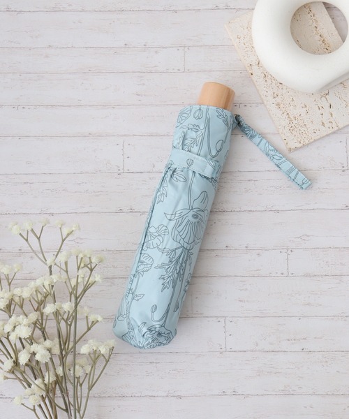 FUNALIVE（ファンアライブ）の「柄×柄晴雨兼用折りたたみ日傘（折りたたみ傘・メンズ・グリーン系/ブラック系1/オレンジ/ブラック系/ブルー系/グリーン系1/ブルー/ホワイト系3/ブラック系2/アイボリー/ライトブルー/ブラック/ホワイト系/ホワイト系1/ホワイト系2/ホワイト系4/ブラック系3/ホワイト系6/ネイビー/ホワイト系5/ブラック系4/グレー/サックスブルー/ブラック系5・F）」の17枚目の写真