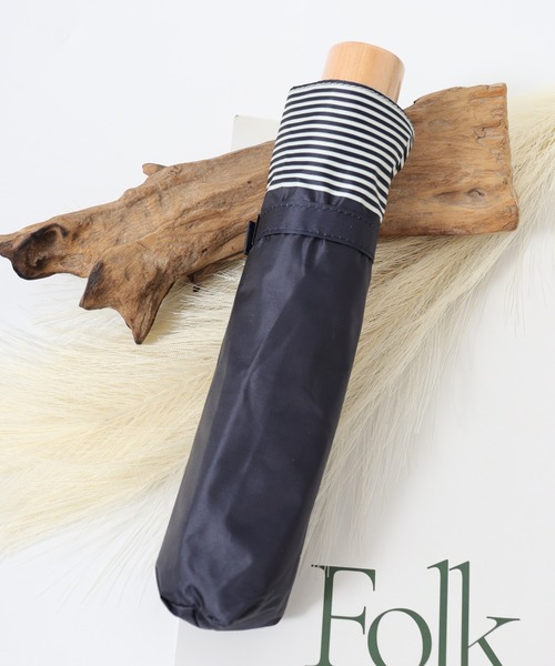 FUNALIVE（ファンアライブ）の「柄×柄晴雨兼用折りたたみ日傘（折りたたみ傘・メンズ・グリーン系/ブラック系1/オレンジ/ブラック系/ブルー系/グリーン系1/ブルー/ホワイト系3/ブラック系2/アイボリー/ライトブルー/ブラック/ホワイト系/ホワイト系1/ホワイト系2/ホワイト系4/ブラック系3/ホワイト系6/ネイビー/ホワイト系5/ブラック系4/グレー/サックスブルー/ブラック系5・F）」の20枚目の写真