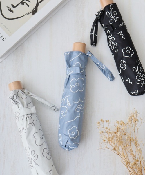 FUNALIVE（ファンアライブ）の「柄×柄晴雨兼用折りたたみ日傘（折りたたみ傘・メンズ・グリーン系/ブラック系1/オレンジ/ブラック系/ブルー系/グリーン系1/ブルー/ホワイト系3/ブラック系2/アイボリー/ライトブルー/ブラック/ホワイト系/ホワイト系1/ホワイト系2/ホワイト系4/ブラック系3/ホワイト系6/ネイビー/ホワイト系5/ブラック系4/グレー/サックスブルー/ブラック系5・F）」の22枚目の写真